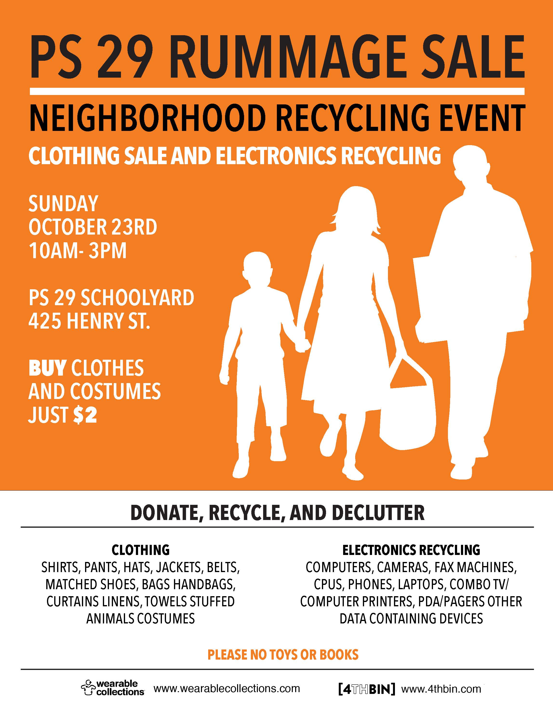 4THBIN PS29 Rummage Sale 2022 Fall