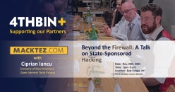 4THBIN Partners Spotlight:Macktez Hosts "Beyond the Firewall: A Talk on State-Sponsored Hacking"